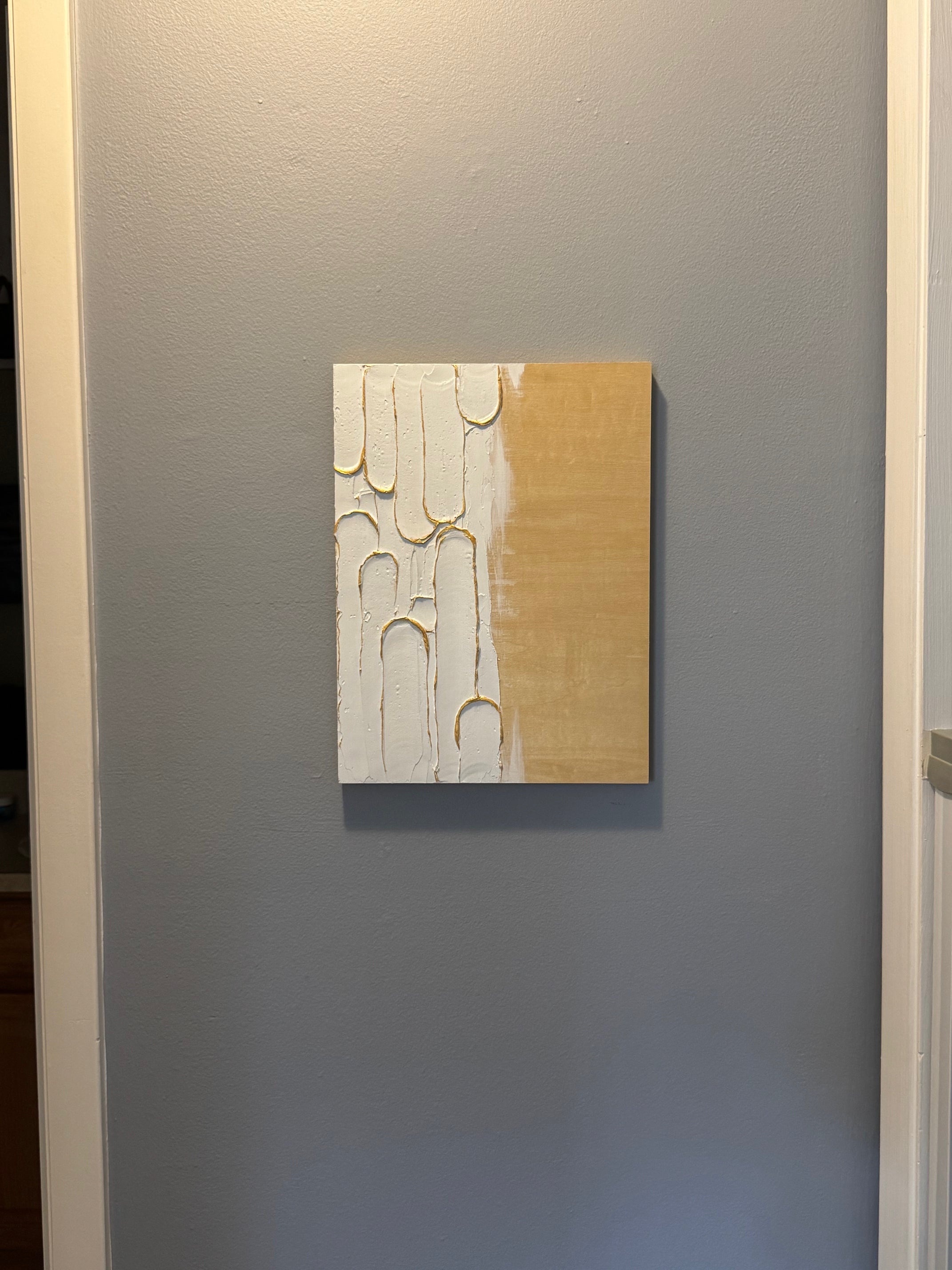 Wood panel abstract Textured art