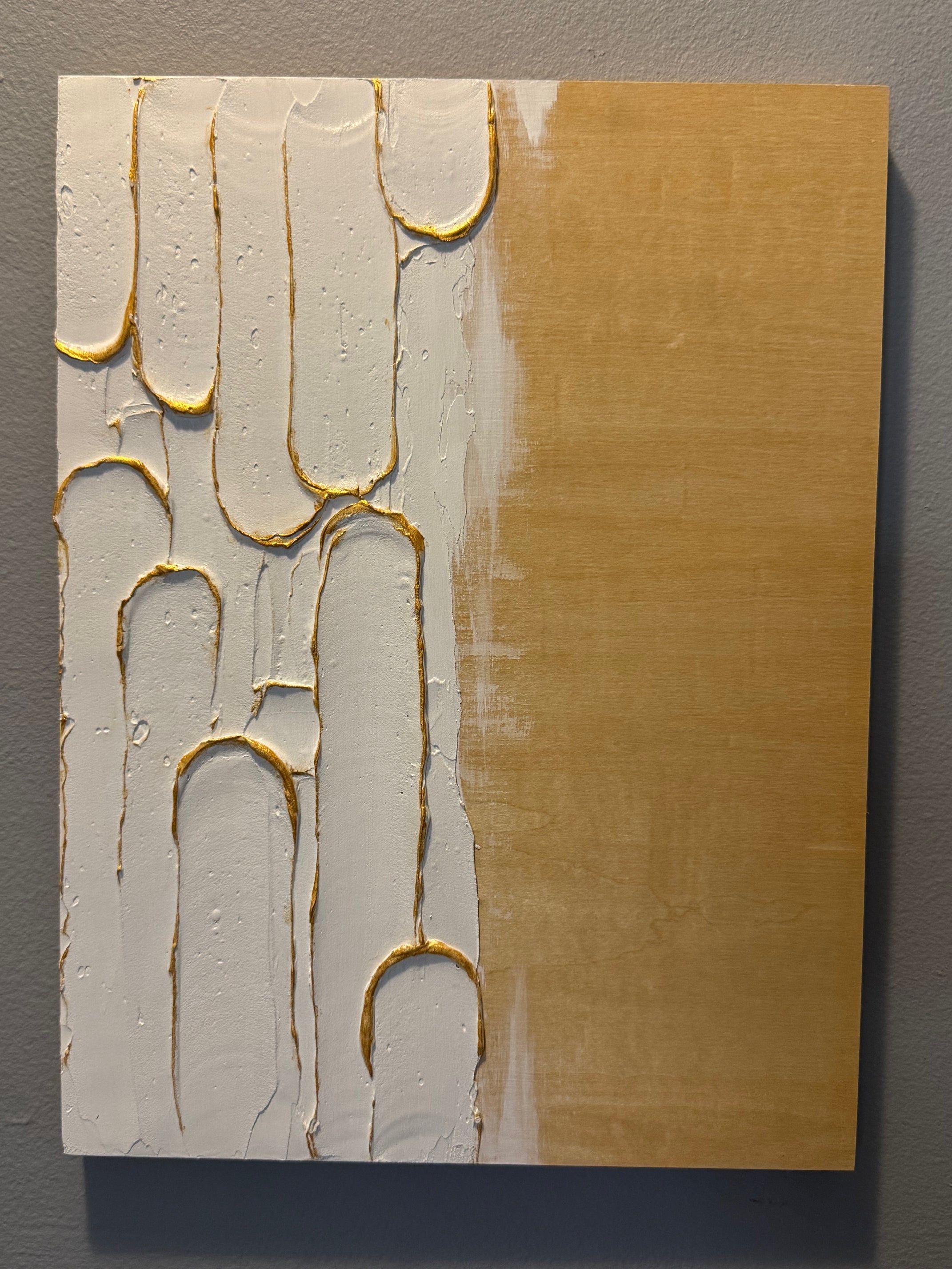 Wood panel abstract Textured art