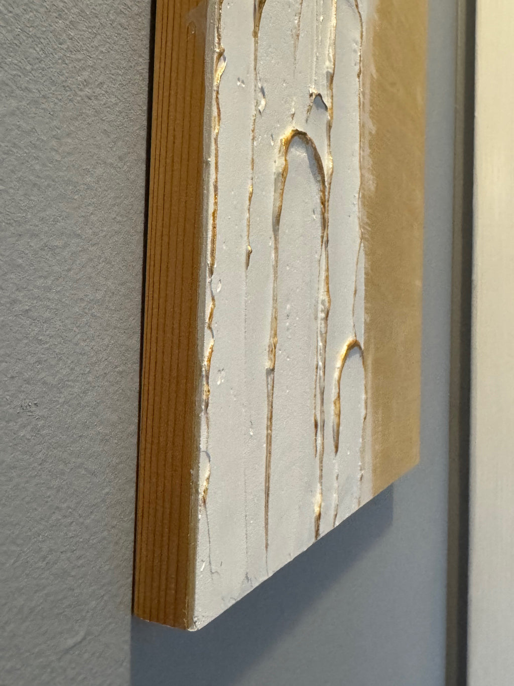 Wood panel abstract Textured art