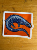 Blue Spotted Salamander Sticker